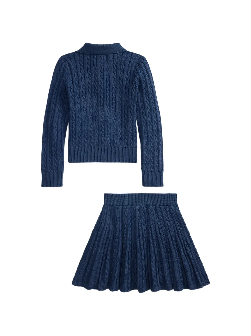 POLO RALPH LAUREN KIDS Katoenen polovest en rok Blauw