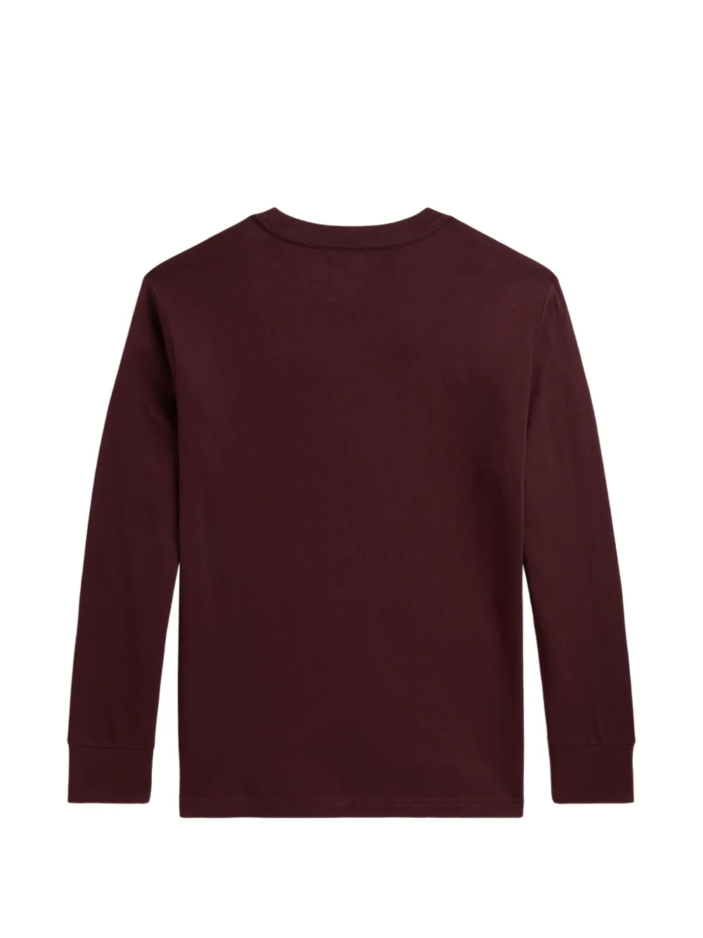 POLO RALPH LAUREN KIDS Pony T-shirt met borduurwerk en lange mouwen Rood