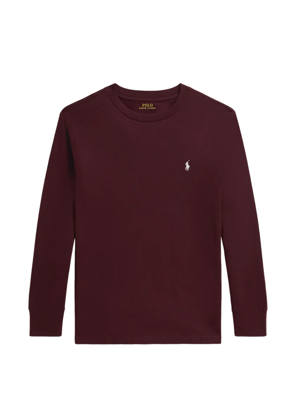 POLO RALPH LAUREN KIDS embroidered Pony long-sleeve T-shirt - Rosso