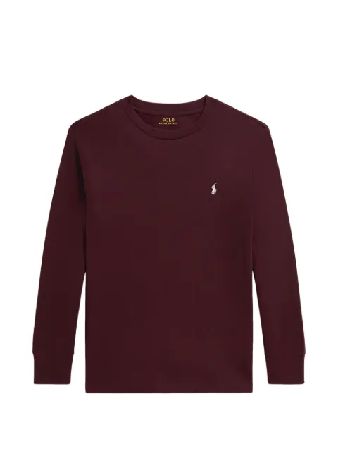 POLO RALPH LAUREN KIDS embroidered Pony long-sleeve T-shirt