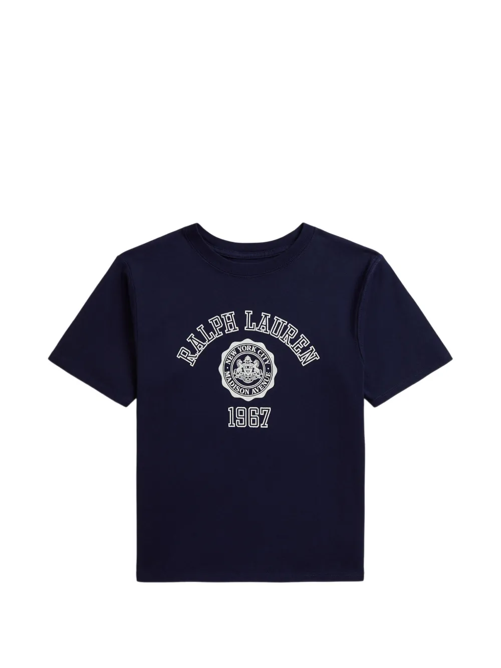 POLO RALPH LAUREN KIDS graphic cotton jersey boxy T-shirt - Blu
