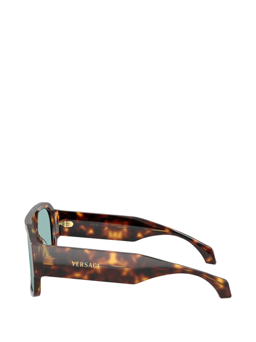 Versace Eyewear Zonnebril met vierkant montuur Bruin