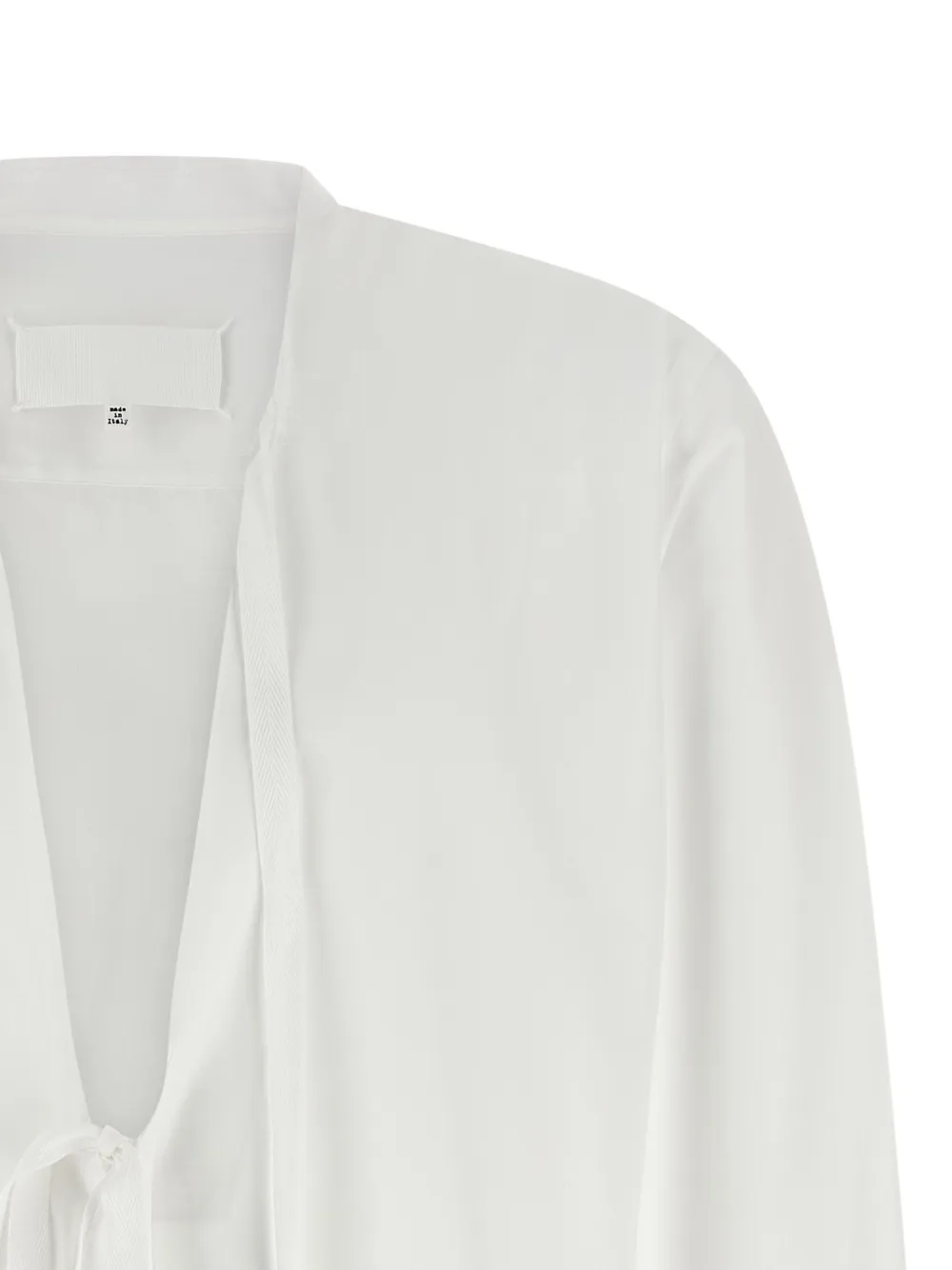 Maison Margiela Overhemd met V-hals Wit
