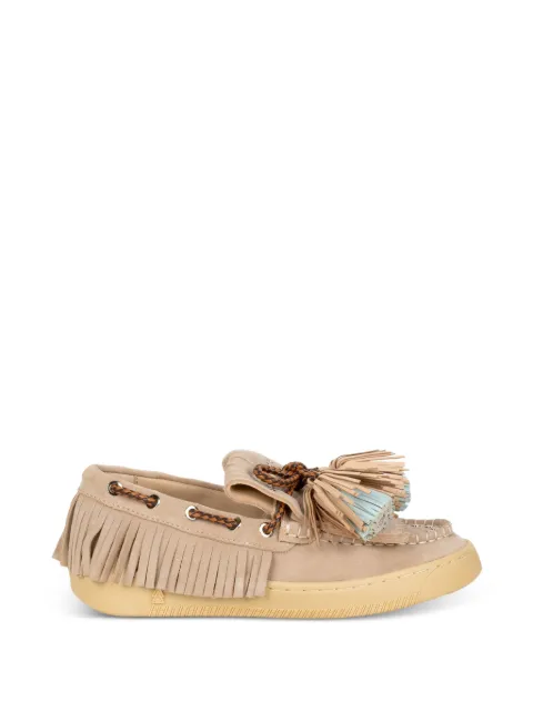 Elena Iachi tassel-detail fringed loafers