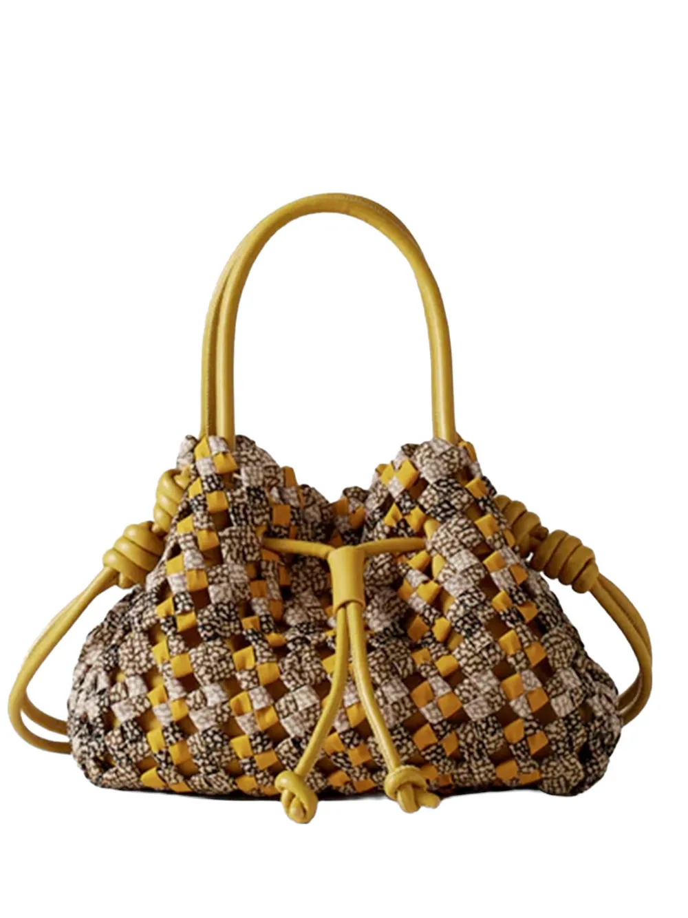 Borbonese Mini Nest Tote Bag In Brown