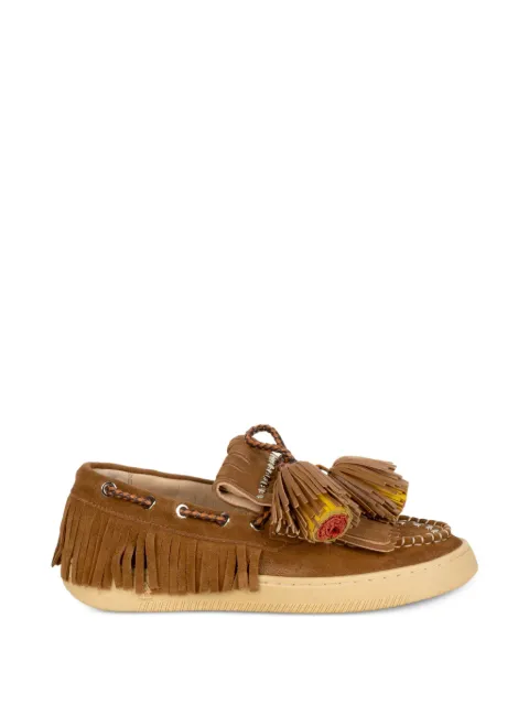 Elena Iachi tassel-detail fringed loafers