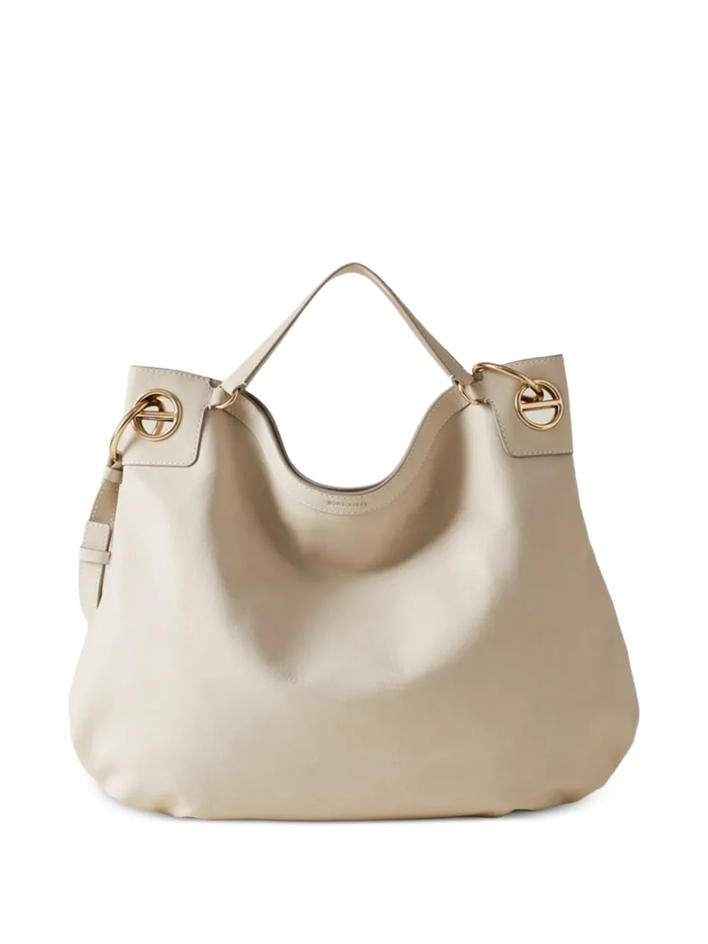 Borbonese large London tote bag - Toni neutri