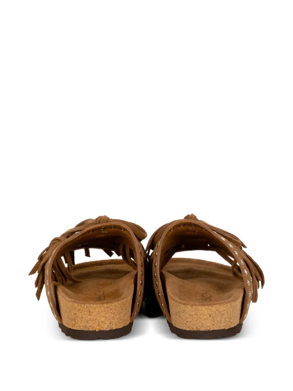 Elena Iachi fringed studded sandals Bruin