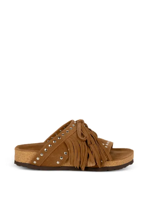 Elena Iachi fringed studded sandals