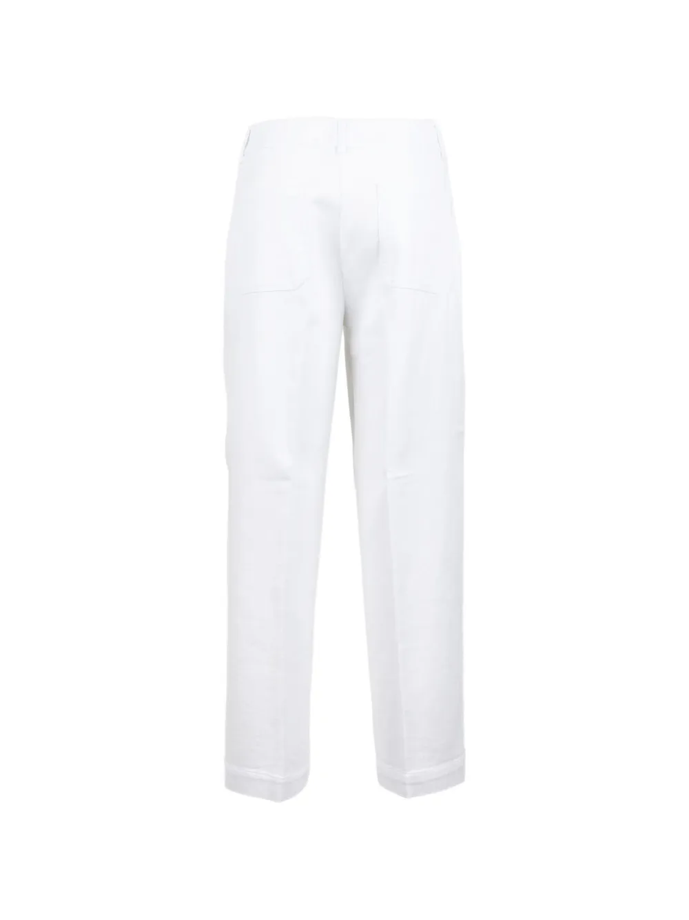 Via Masini 80 Straight broek Wit