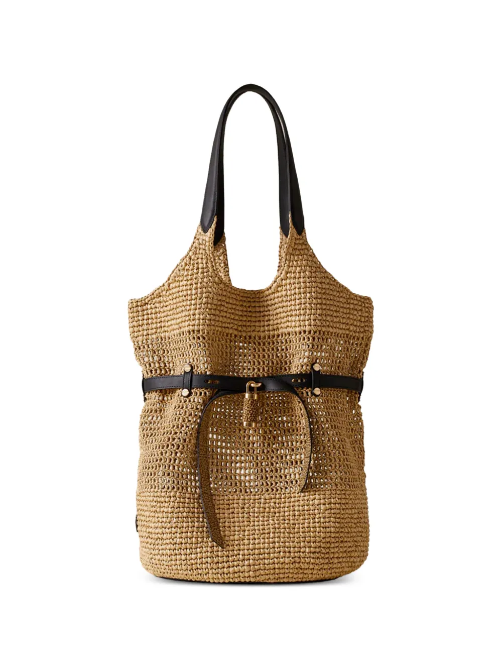 Borbonese large Premiere shoulder bag - Toni neutri