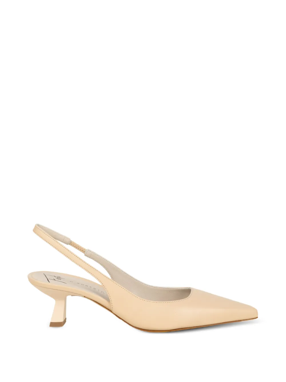 Roberto Festa Leren slingback pumps Beige