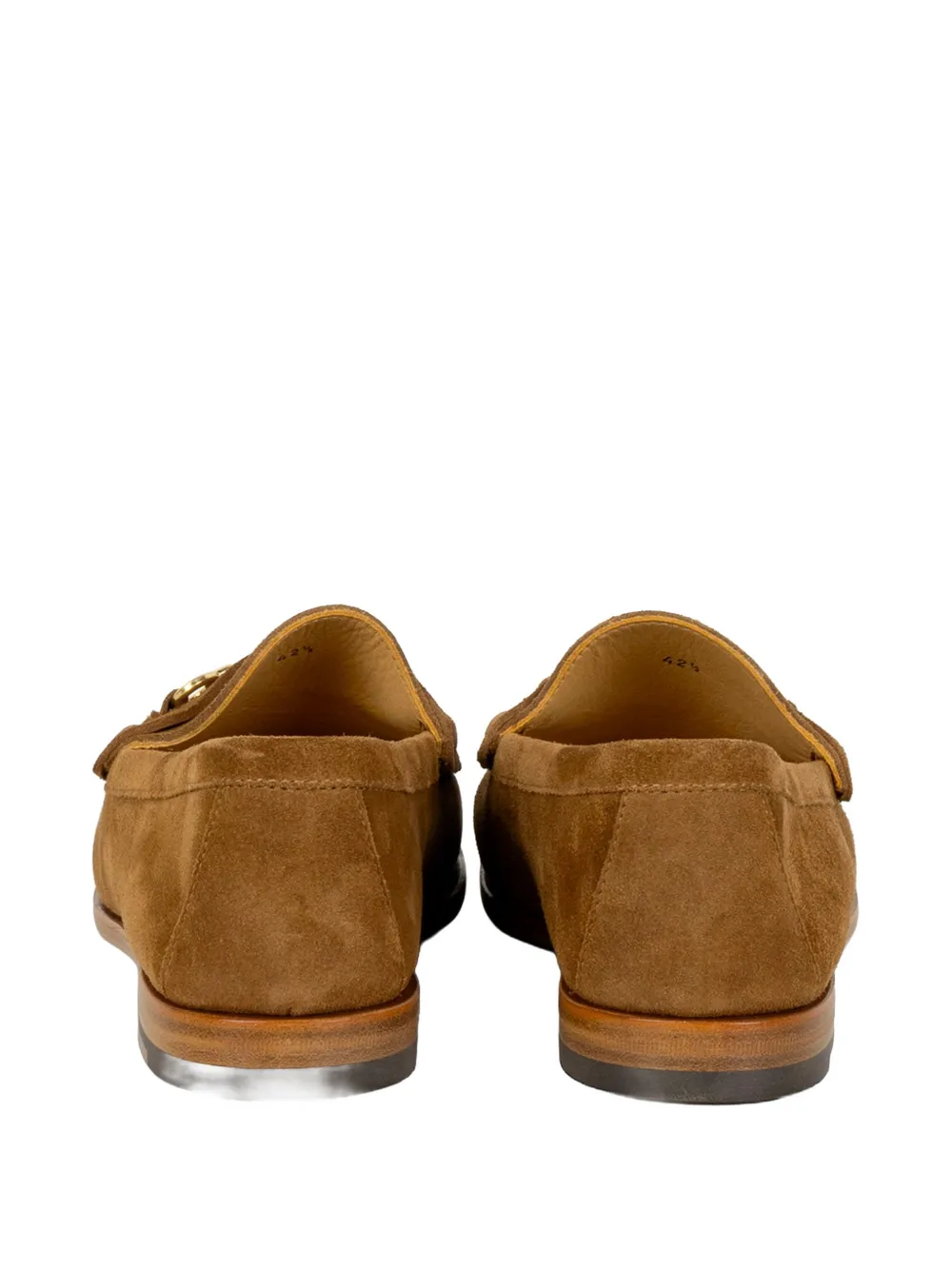 Henderson Baracco Horsebit suède sandalen Bruin