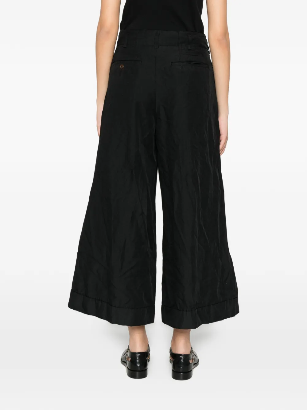 Comme Des Garçons Comme Des Garçons Broek met wijde pijpen Zwart