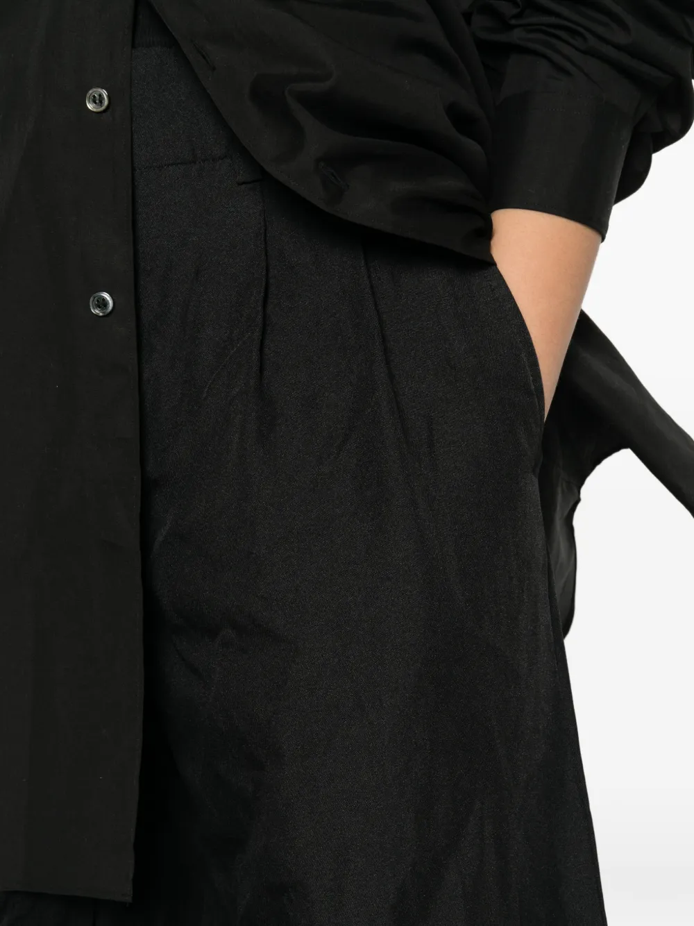 Comme Des Garçons Comme Des Garçons Broek met wijde pijpen Zwart