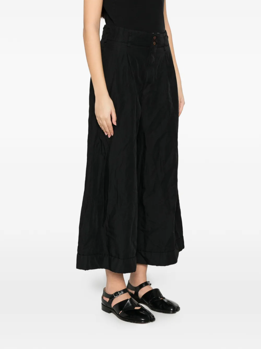 Comme Des Garçons Comme Des Garçons Broek met wijde pijpen Zwart