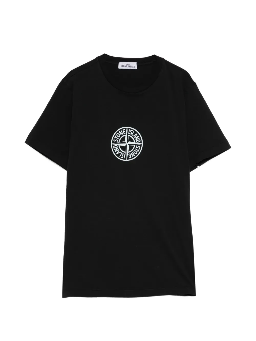 Stone Island Junior logo-print T-shirt - Nero