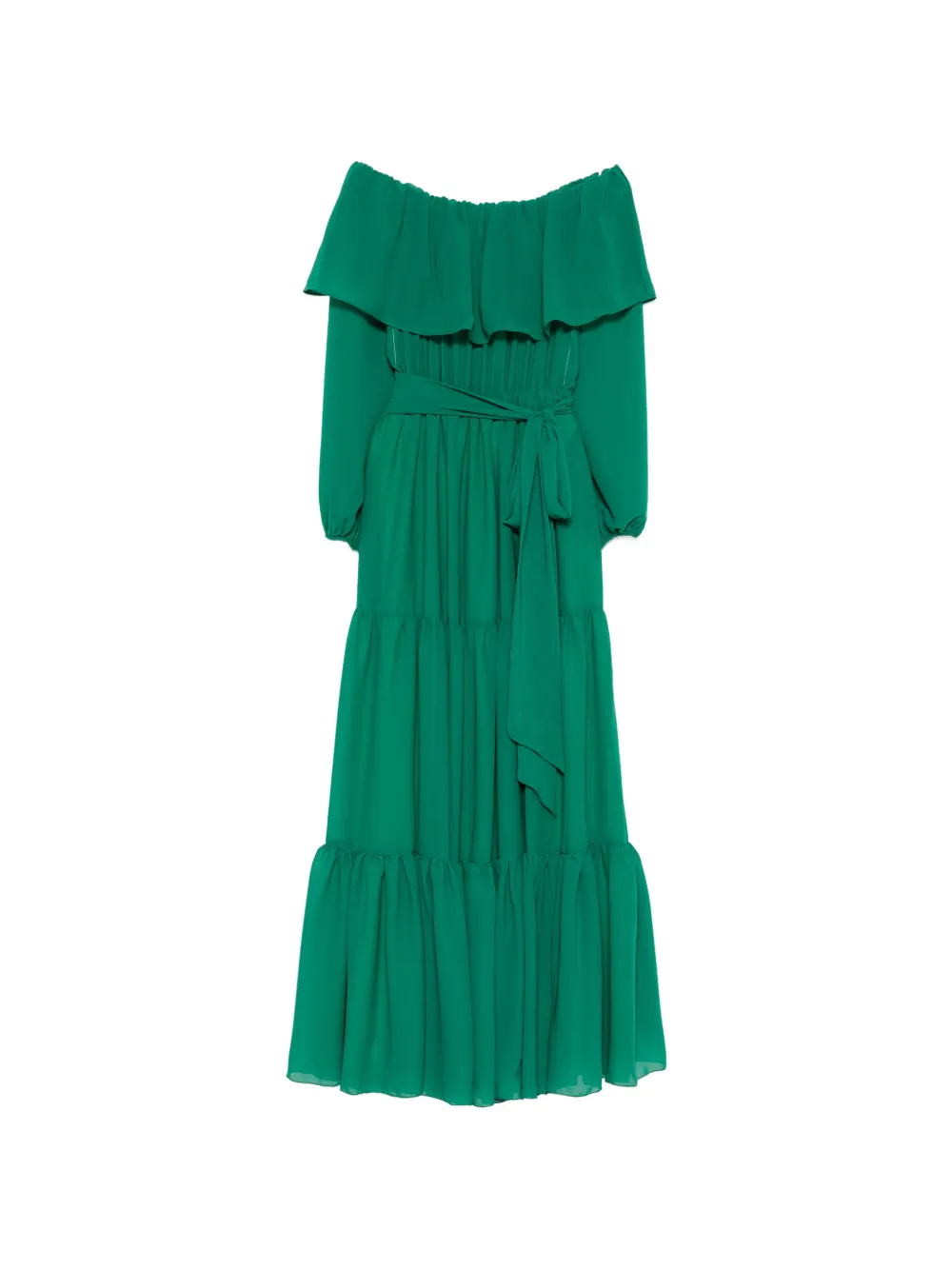 Balze ruffled off-the-shoulder maxi dress