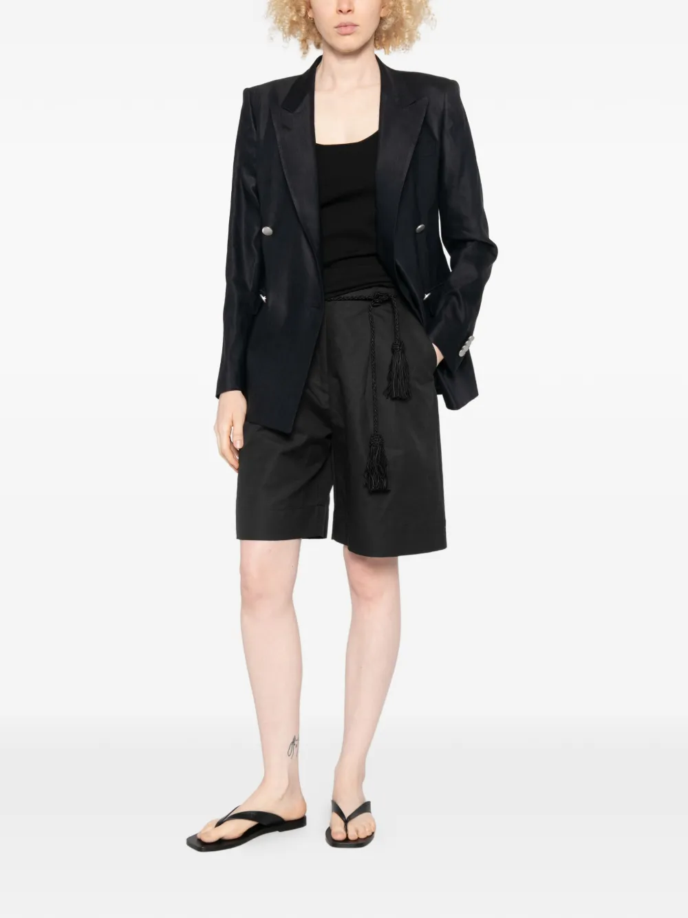 Tagliatore Blazer met dubbele rij knopen Zwart