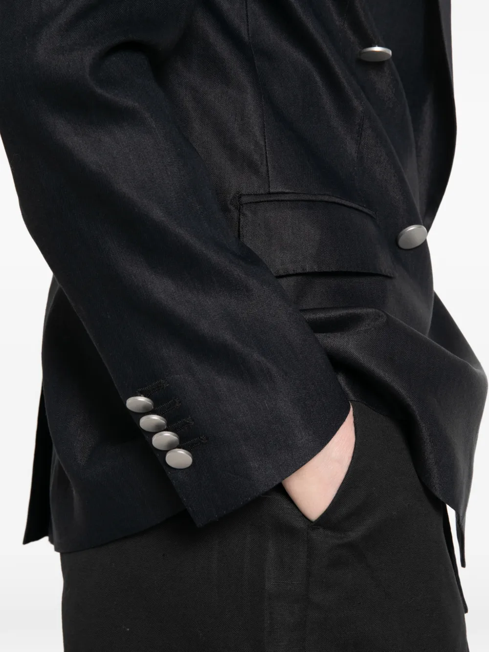 Tagliatore Blazer met dubbele rij knopen Zwart