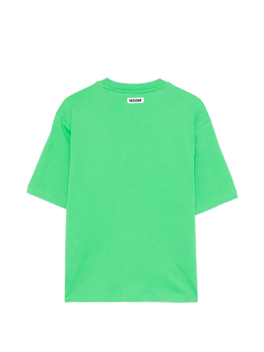 MSGM Kids T-shirt verfraaid met logo Groen