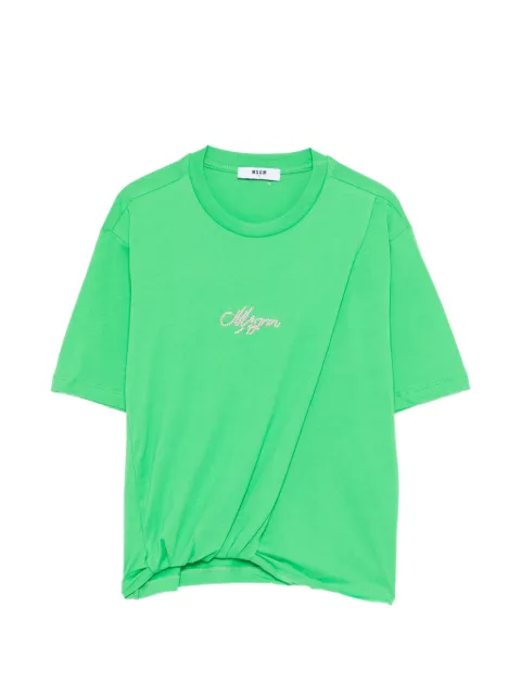 MSGM Kids logo-embellished T-shirt