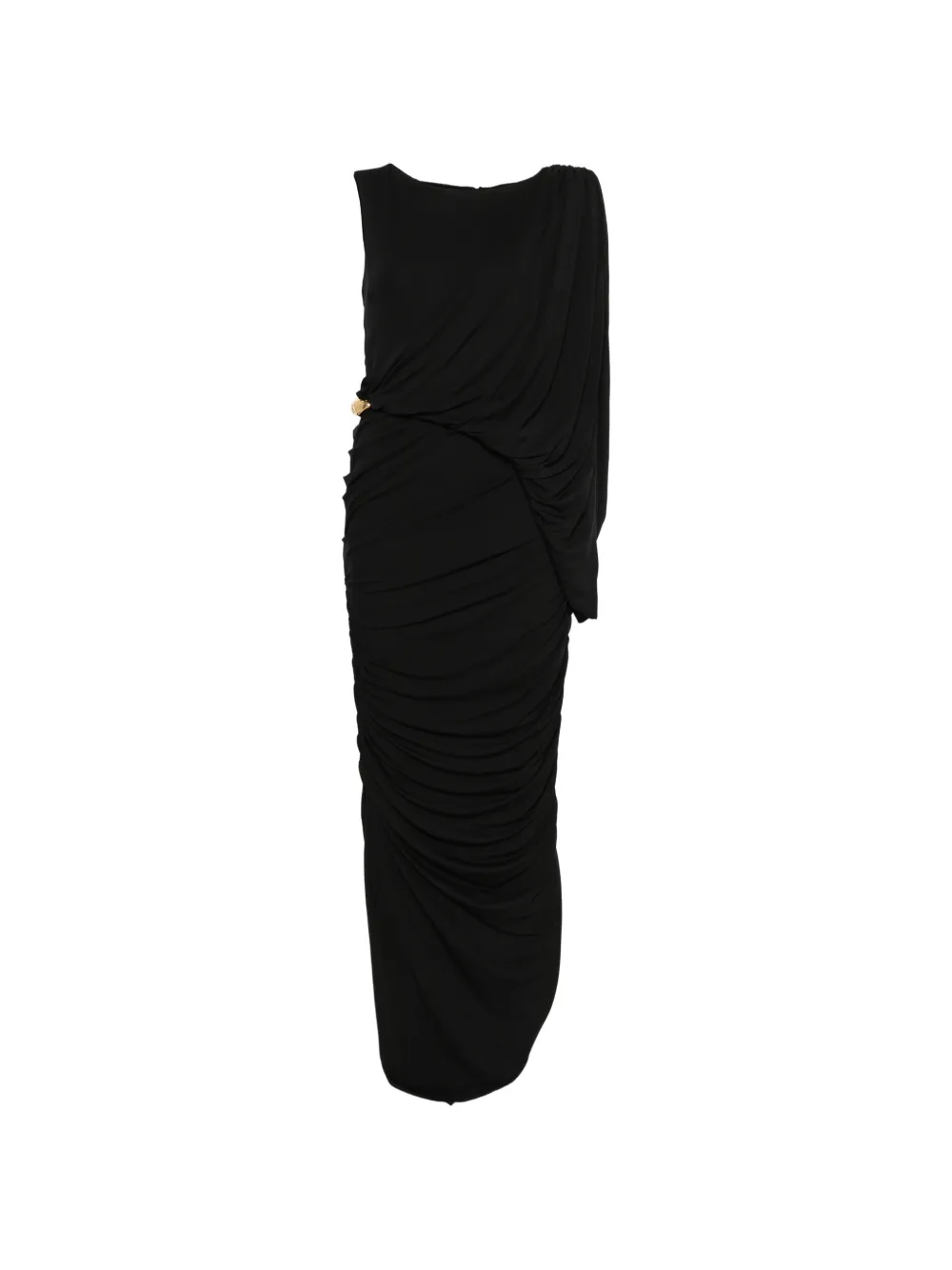 PRONOVIAS PARTY EDIT x Elisabetta Franchi ruched jersey maxi dress - Nero
