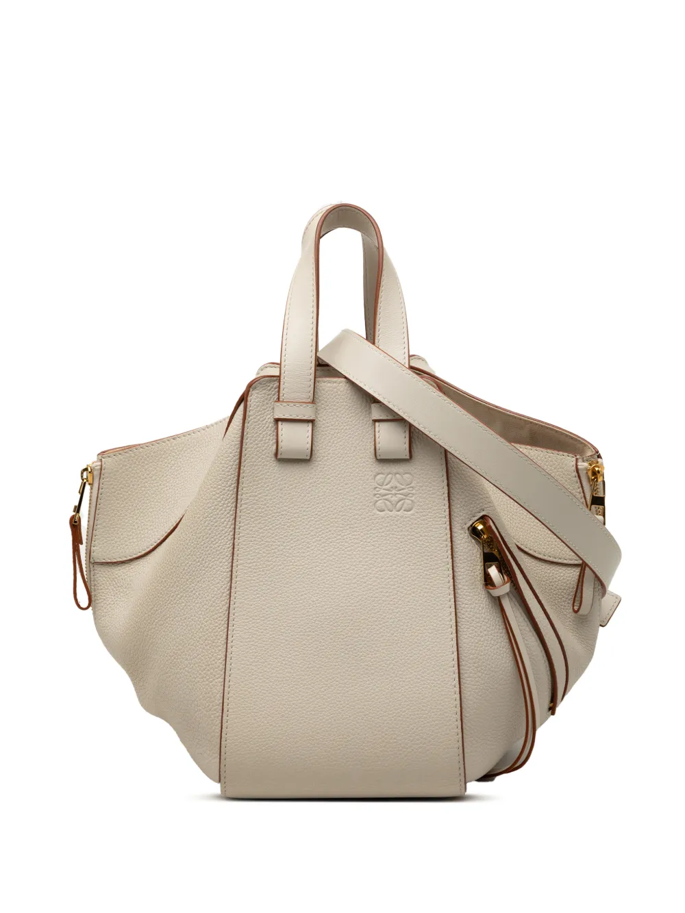 Loewe Pre-Owned 2022 Medium Grained Calfskin Hammock satchel - Marrone