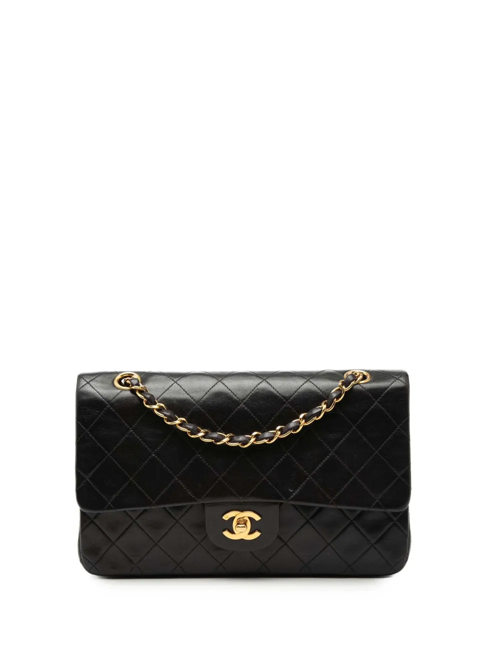 CHANEL Pre-Owned 1996-1997 Medium Classic Lambskin Double Flap shoulder bag - Nero