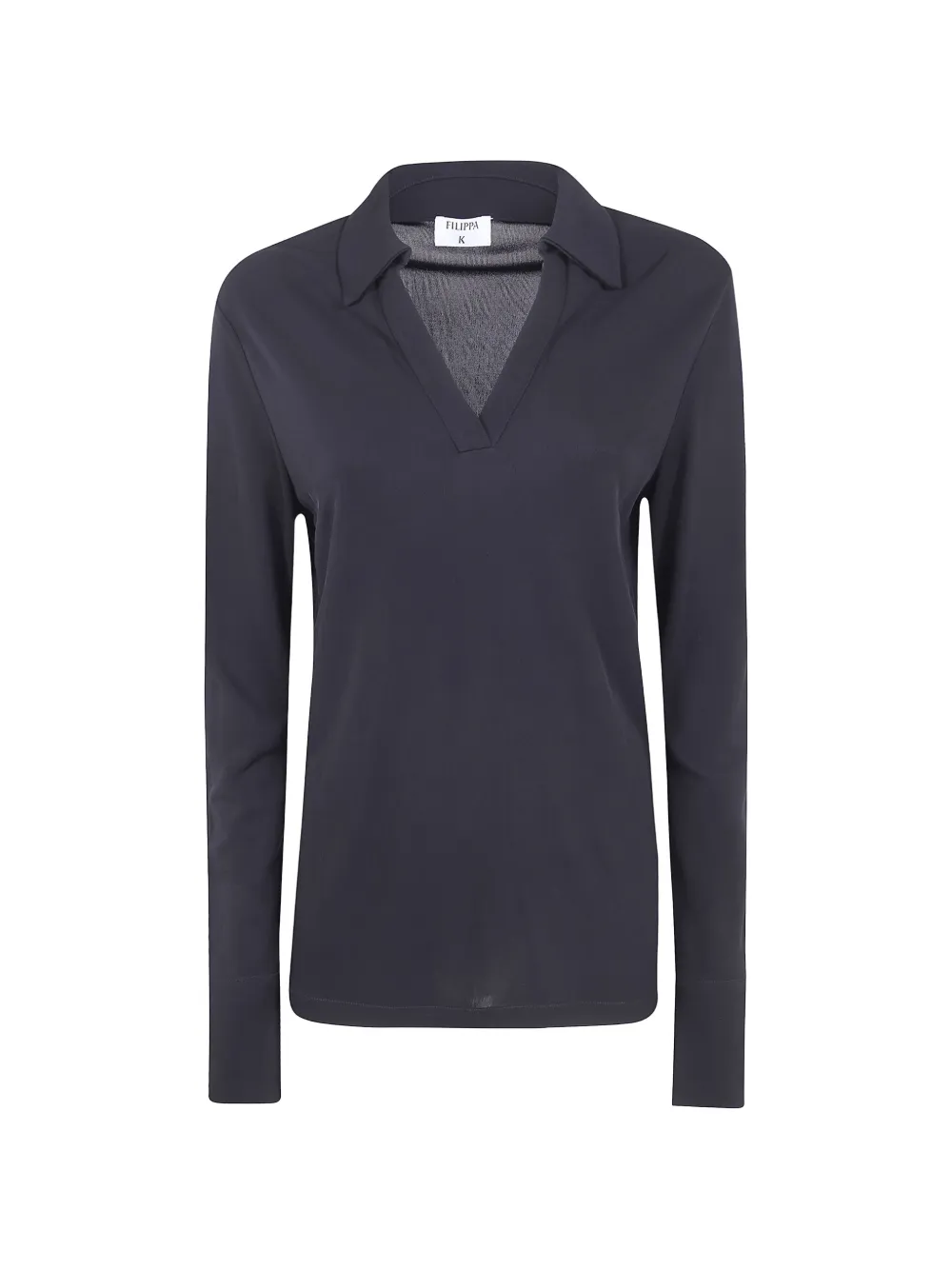 Filippa K V-neck Long-sleeve T-shirt In Blue