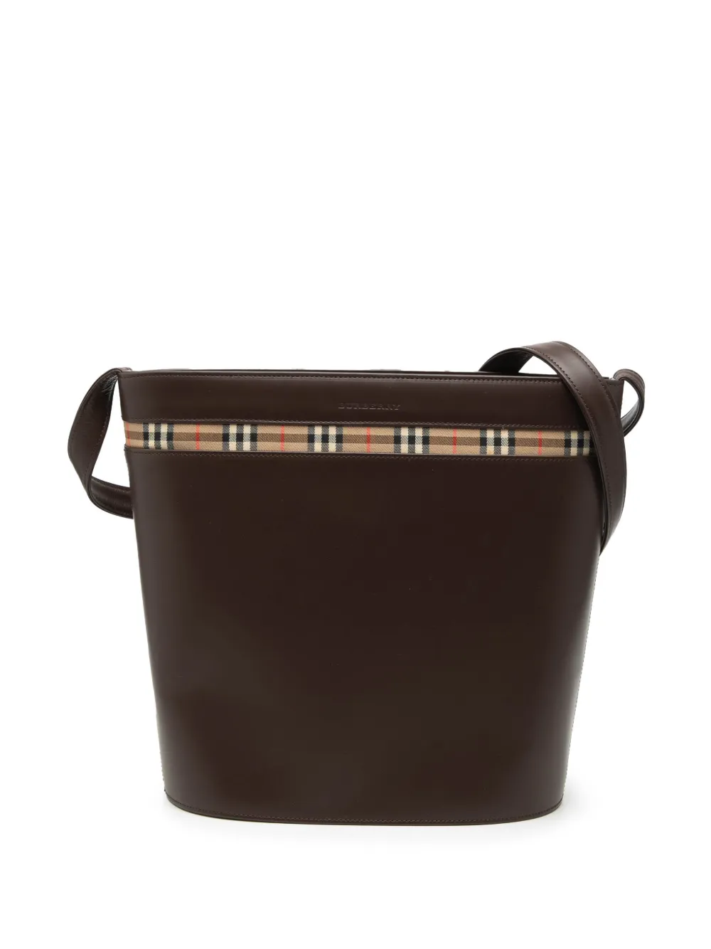 Burberry Pre-Owned 2000-2017 House Check Trimmed Leather crossbody bag - Brown