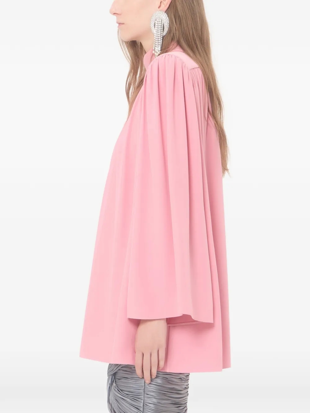 Valentino Garavani Cady Couture geplooide top Roze