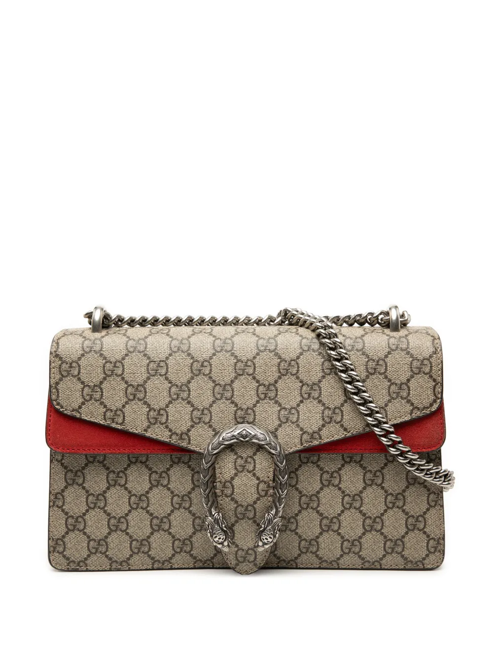 Gucci Pre-Owned 2016-2025 Medium GG Supreme Dionysus crossbody bag - Rosso