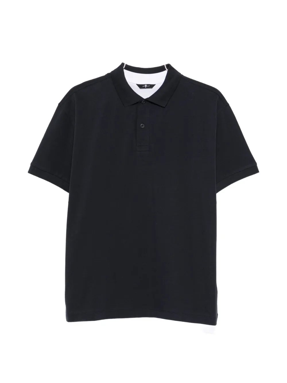 7 For All Mankind contrast-trim polo shirt - Blu