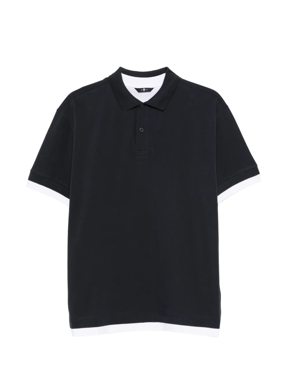 7 For All Mankind contrast-trim polo shirt - Blu