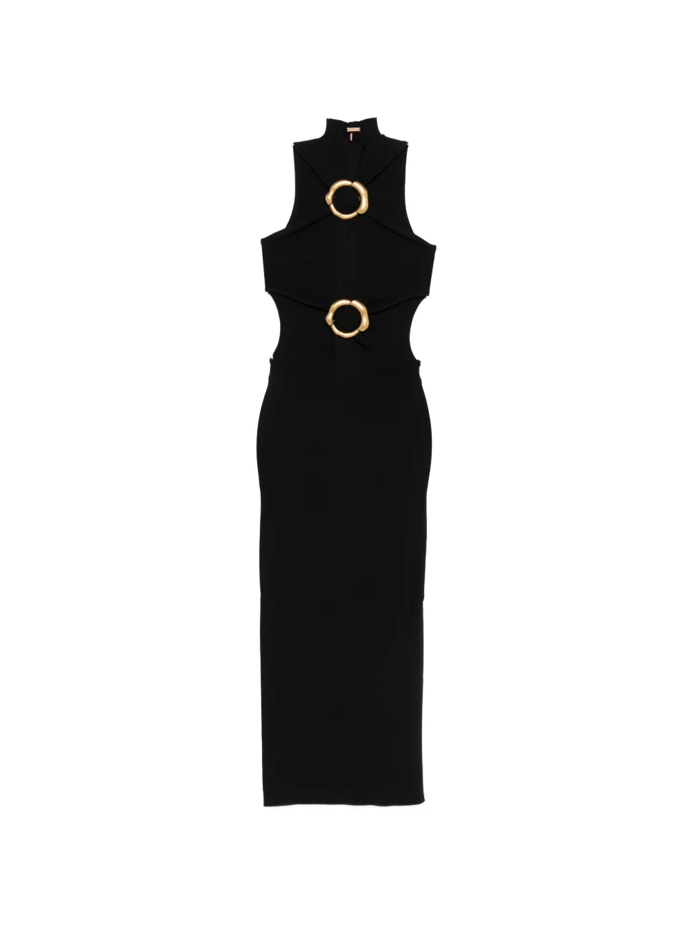 Cult Gaia ring-detail cut-out midi dress - Nero