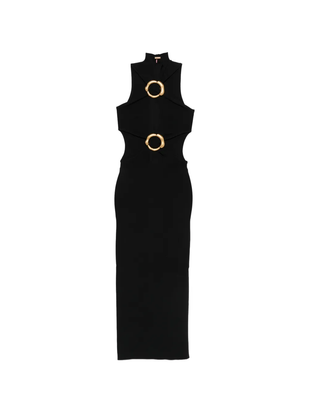 Cult Gaia ring-detail cut-out midi dress - Nero