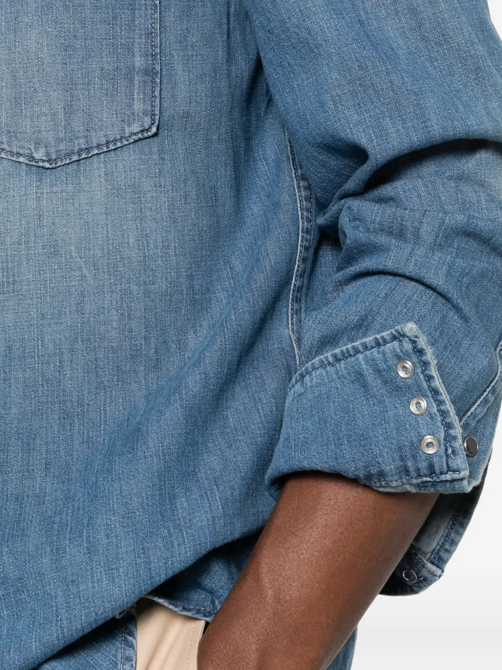 DONDUP T-shirt met lange mouwen Blauw