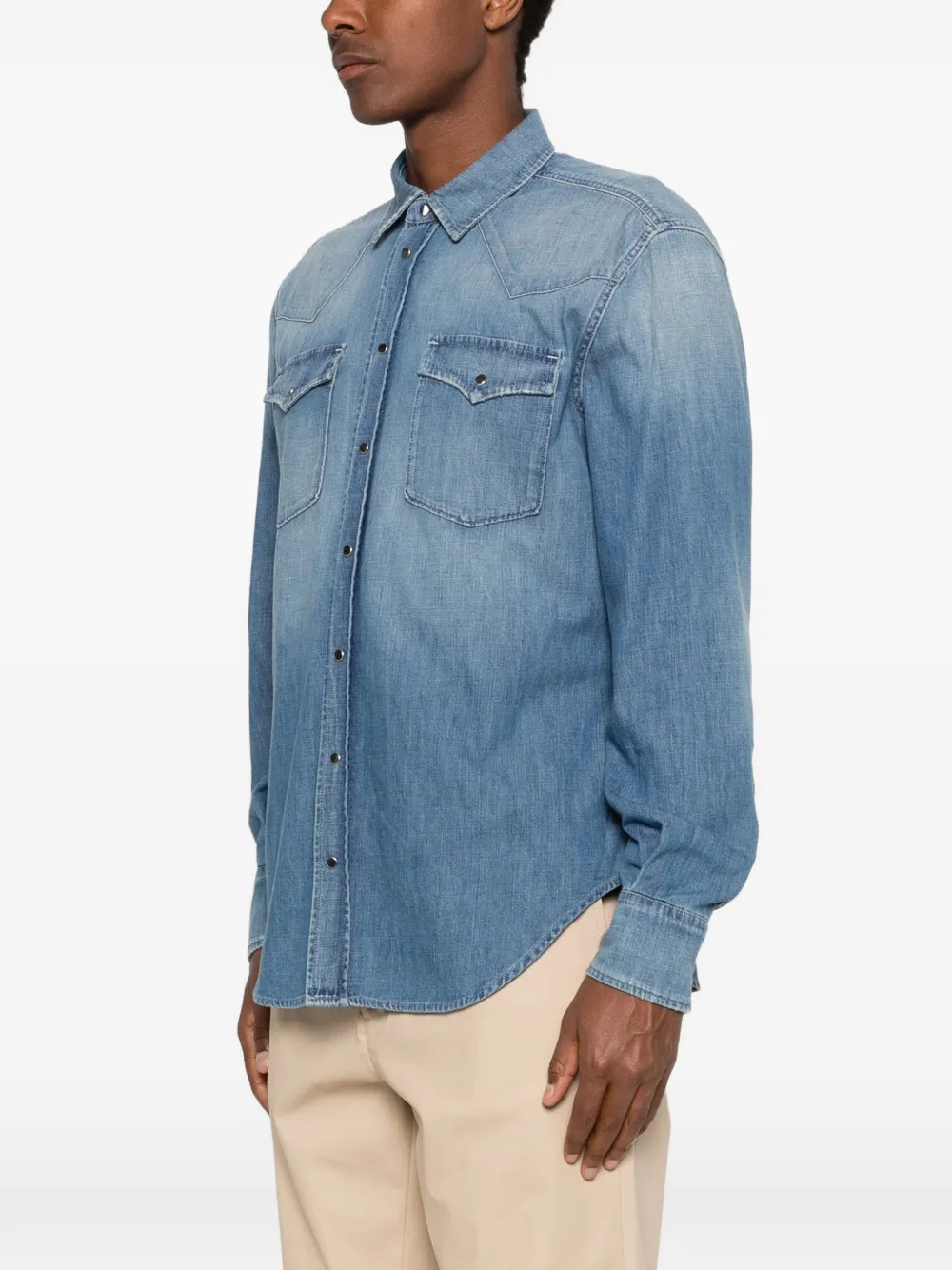 DONDUP T-shirt met lange mouwen Blauw