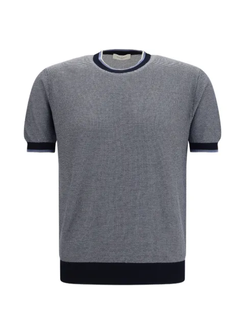 Piacenza Cashmere cotton short-sleeve sweater