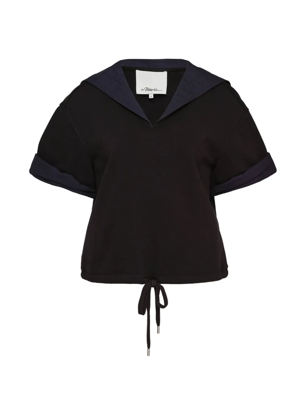 3.1 Phillip Lim sailor-collar drawstring blouse - Nero