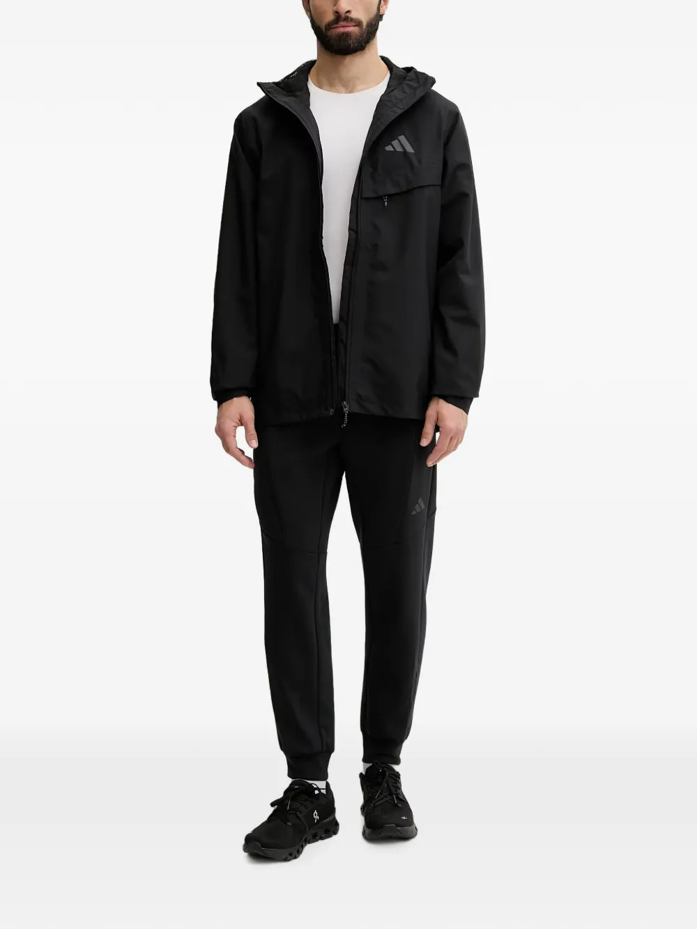 adidas Terrex jack met capuchon Zwart