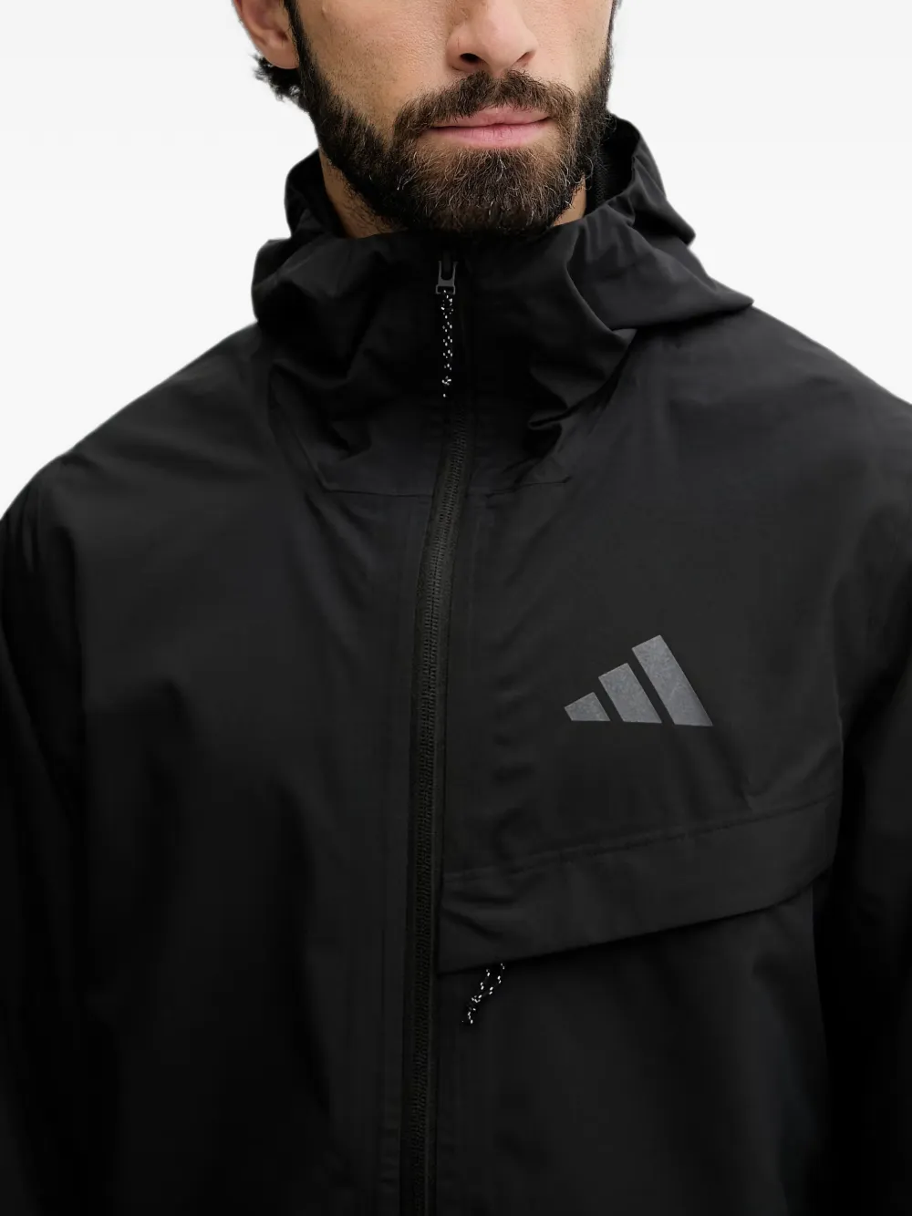 adidas Terrex jack met capuchon Zwart