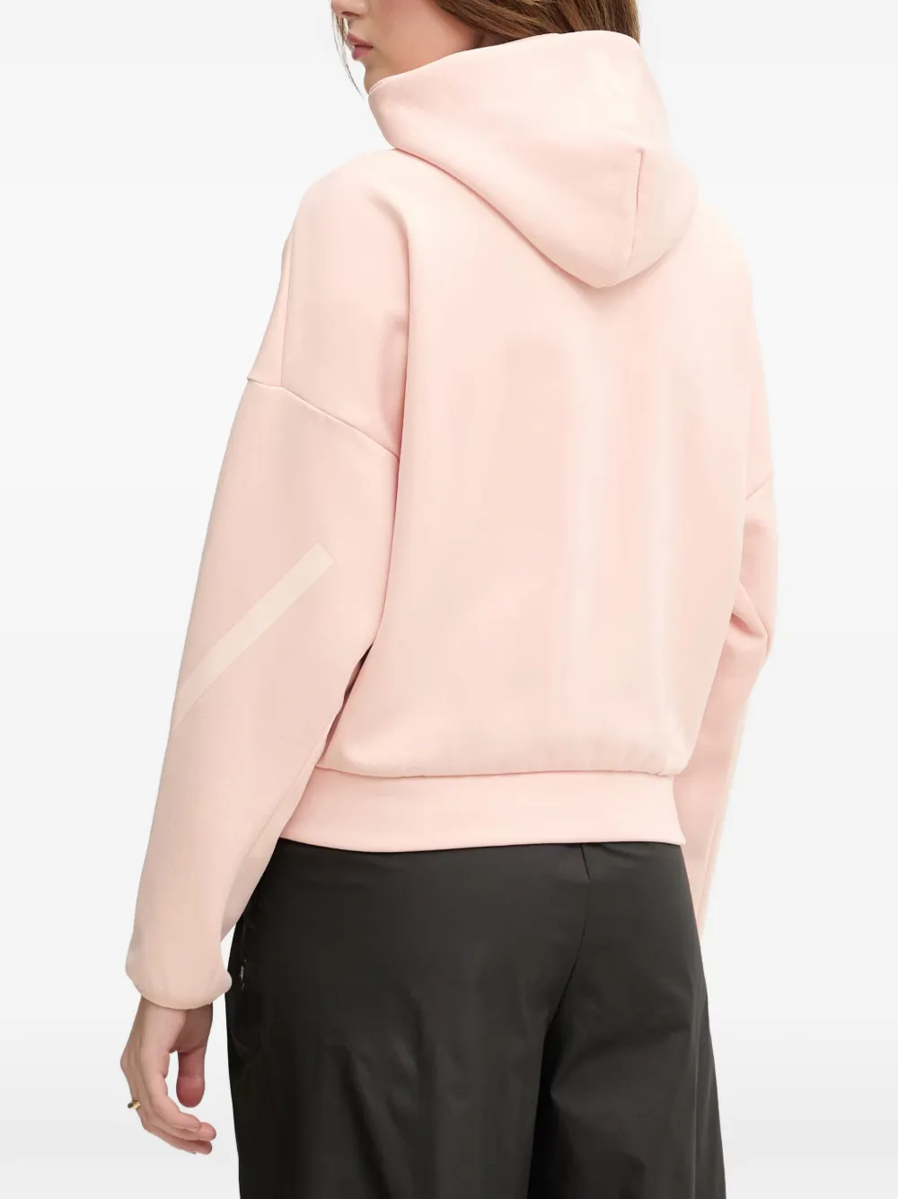 adidas Hoodie met logoprint en rits Roze