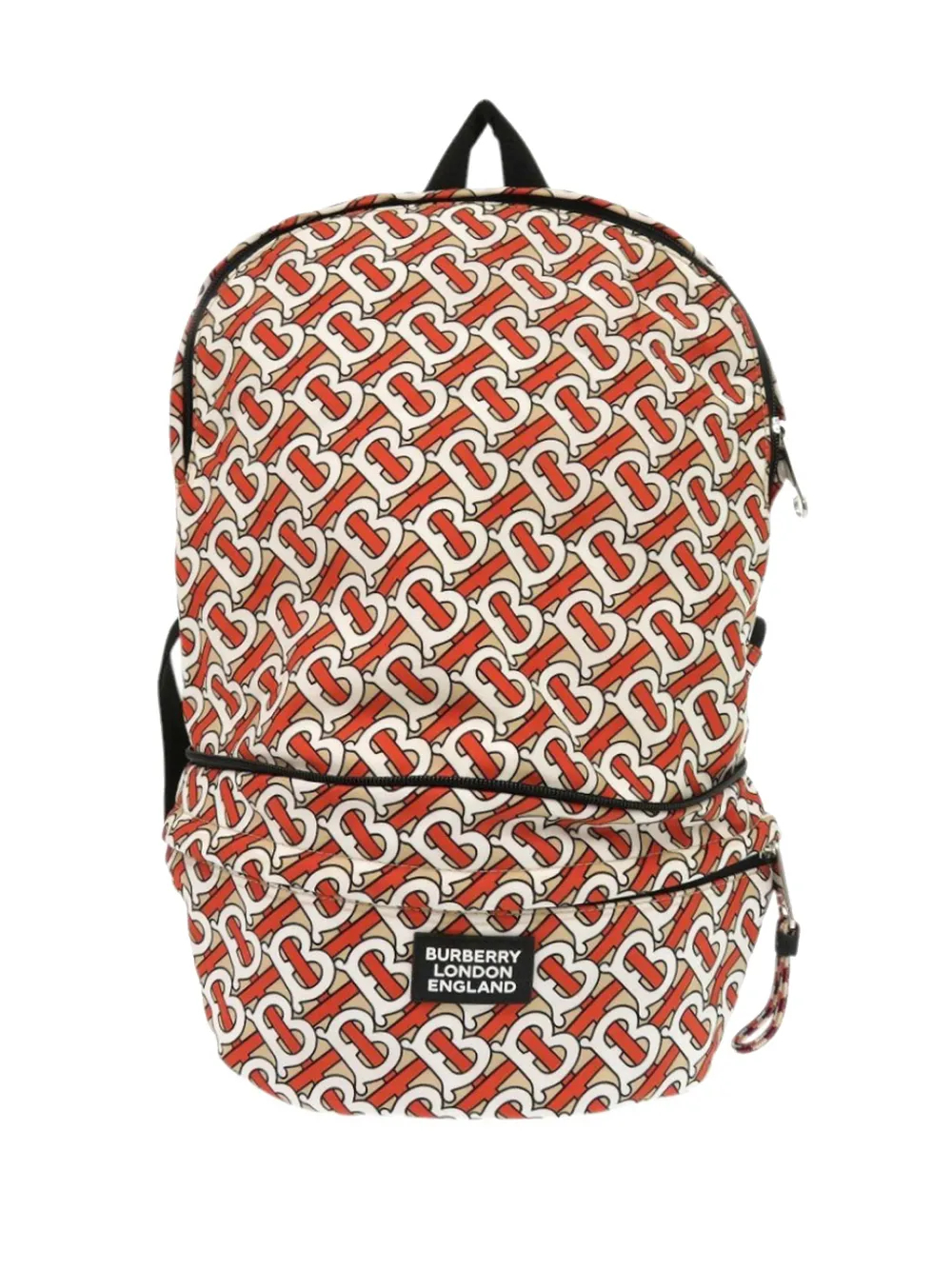 Burberry Pre-Owned 2018-2023 TB Monogram Nylon Convertible backpack - Arancione