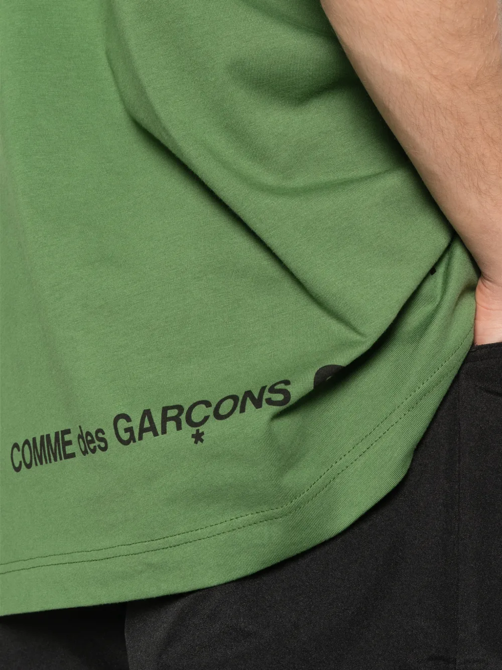 Comme Des Garçons Shirt T-shirt met logoprint Groen