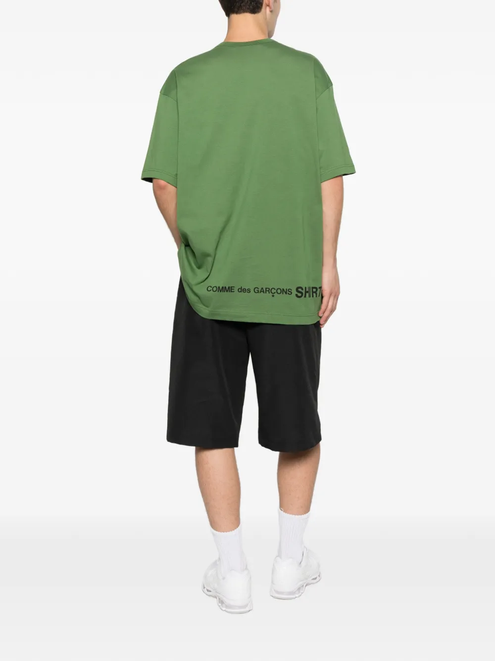 Comme Des Garçons Shirt T-shirt met logoprint Groen