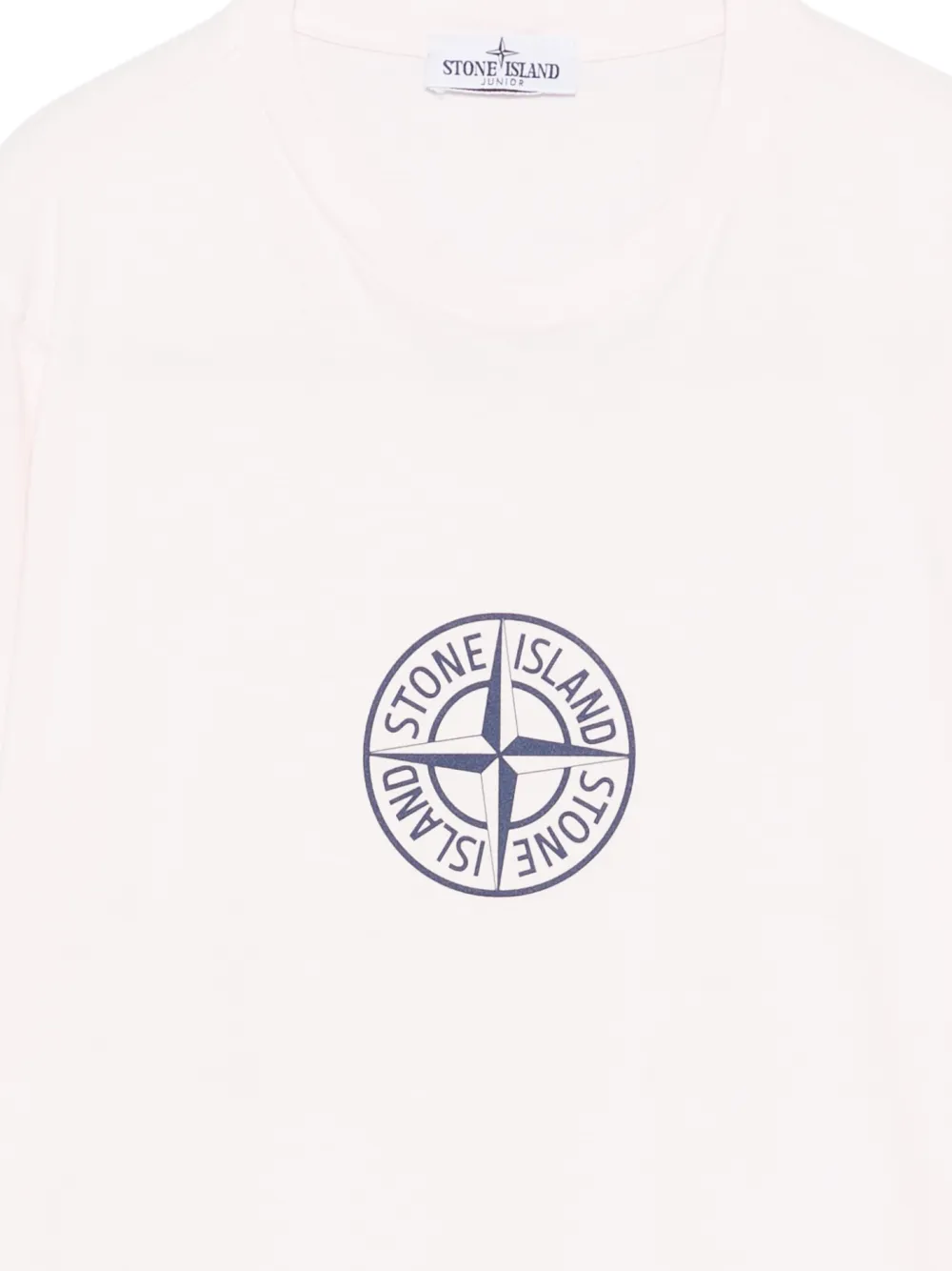 Stone Island Junior T-shirt met logoprint Roze