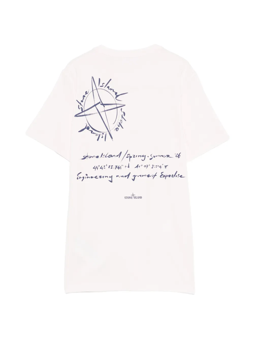 Stone Island Junior T-shirt met logoprint Roze