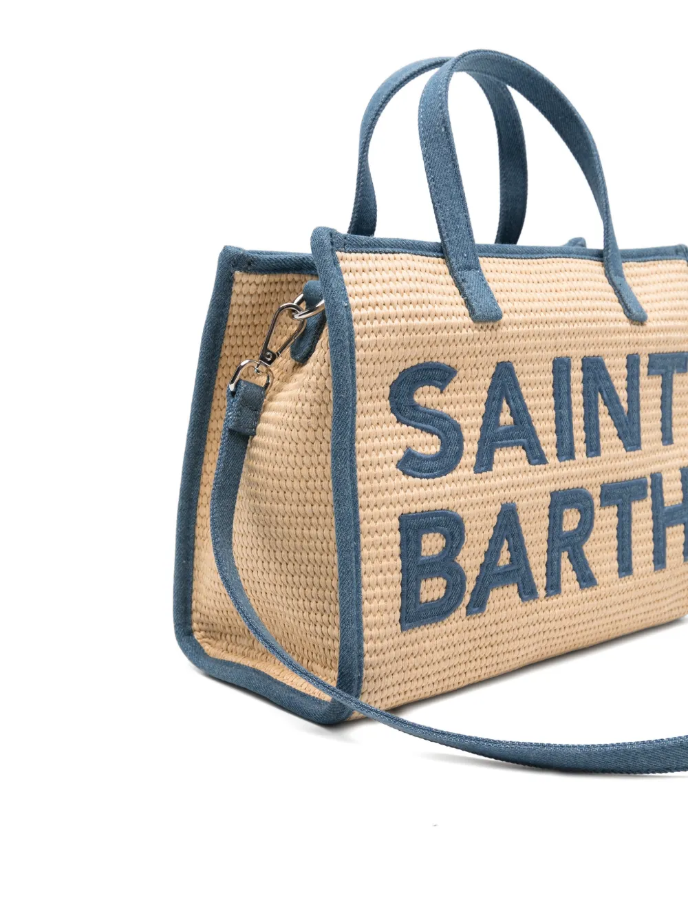 MC2 Saint Barth Shopper met geborduurd logo Beige